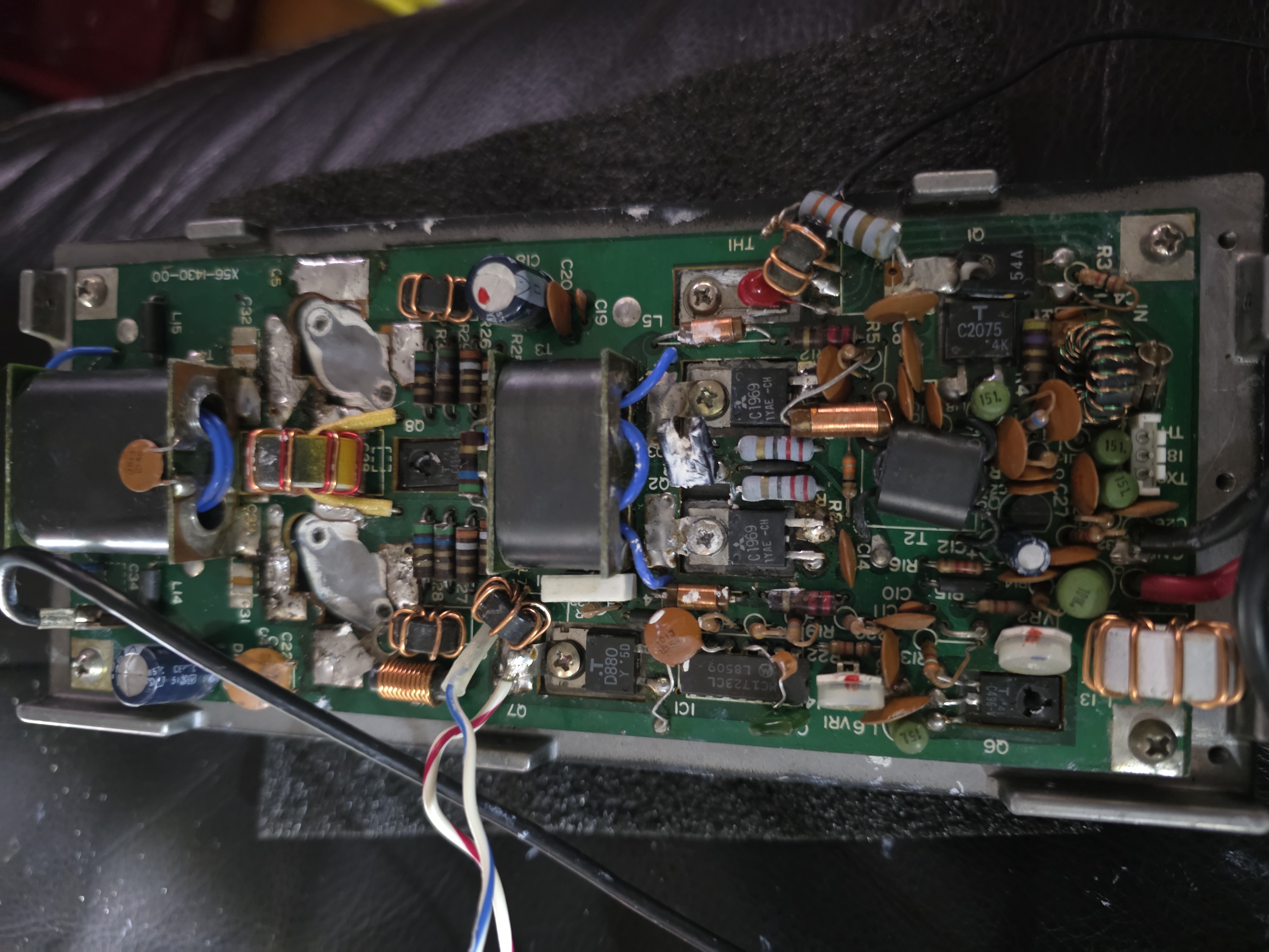 Kenwood TS-930S Final / PA Amplifier Board Set X56-1430-00 with Heatsink & Fan – MRF422 Removed photo