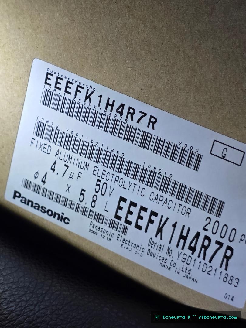 Panasonic EEE-FK1H4R7R 4.7µF 50V SMD Aluminum Electrolytic Capacitors – 5 Pack photo