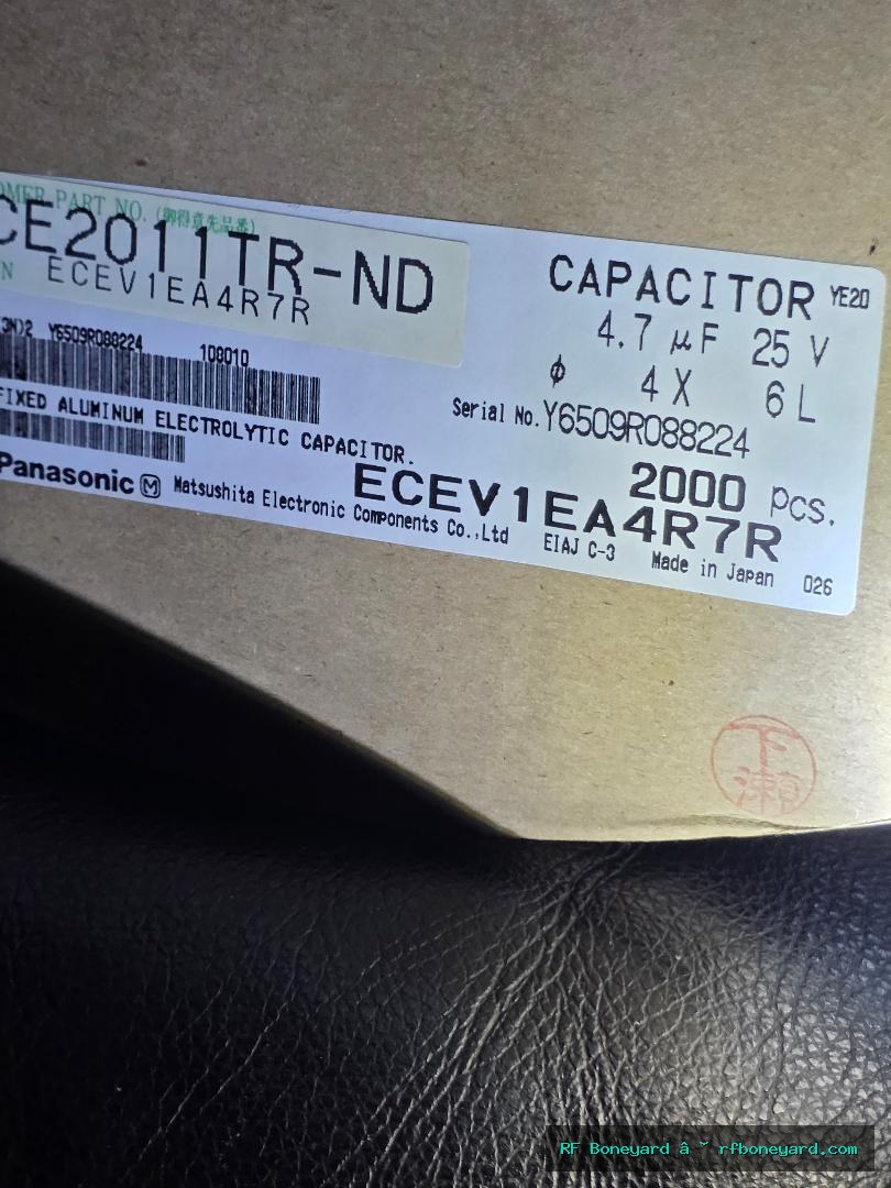 Panasonic ECE-V1EA4R7R 4.7µF 25V SMD Aluminum Electrolytic Capacitors – 10 Pack photo