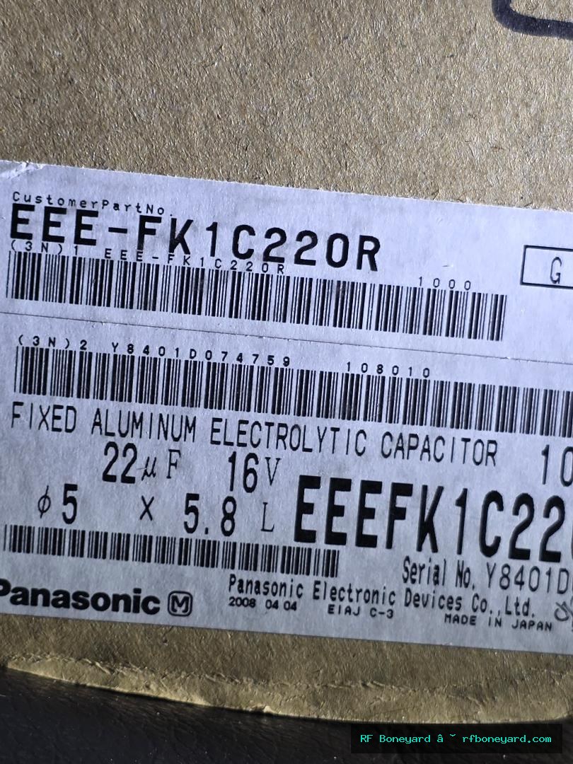 Panasonic ECEV1CA220WR 22µF 16V SMD Aluminum Electrolytic Capacitors – 10 Pack photo