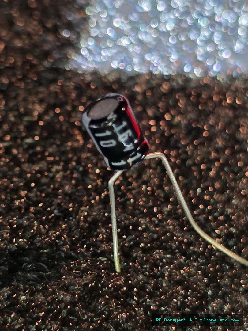 Rubycon 10µF 16V Radial Aluminum Electrolytic Capacitors NOS - 5 Pack photo