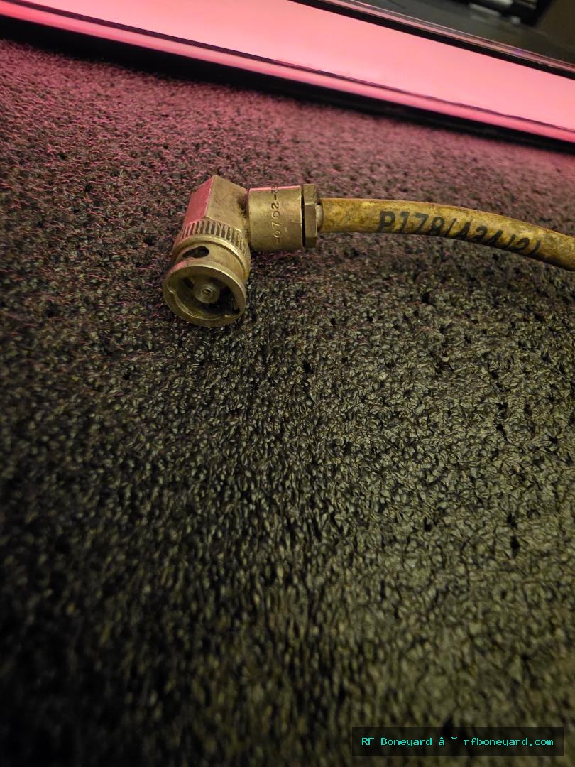 Right-Angle  micro  BNC Male to micro BNC Male Short RF Coaxial Pigtail Jumper Cable photo