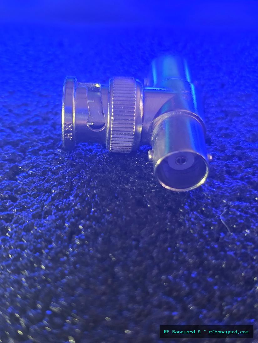 BNC Male to Dual BNC Female Tee Adapter RF Coax Connector photo