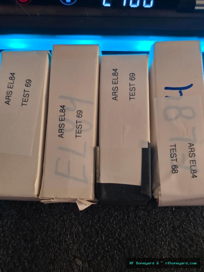 ARS-Branded JJ/Tesla 6BQ5 / EL84 Closely Matched Quad Tested Power Output Vacuum Tubes photo