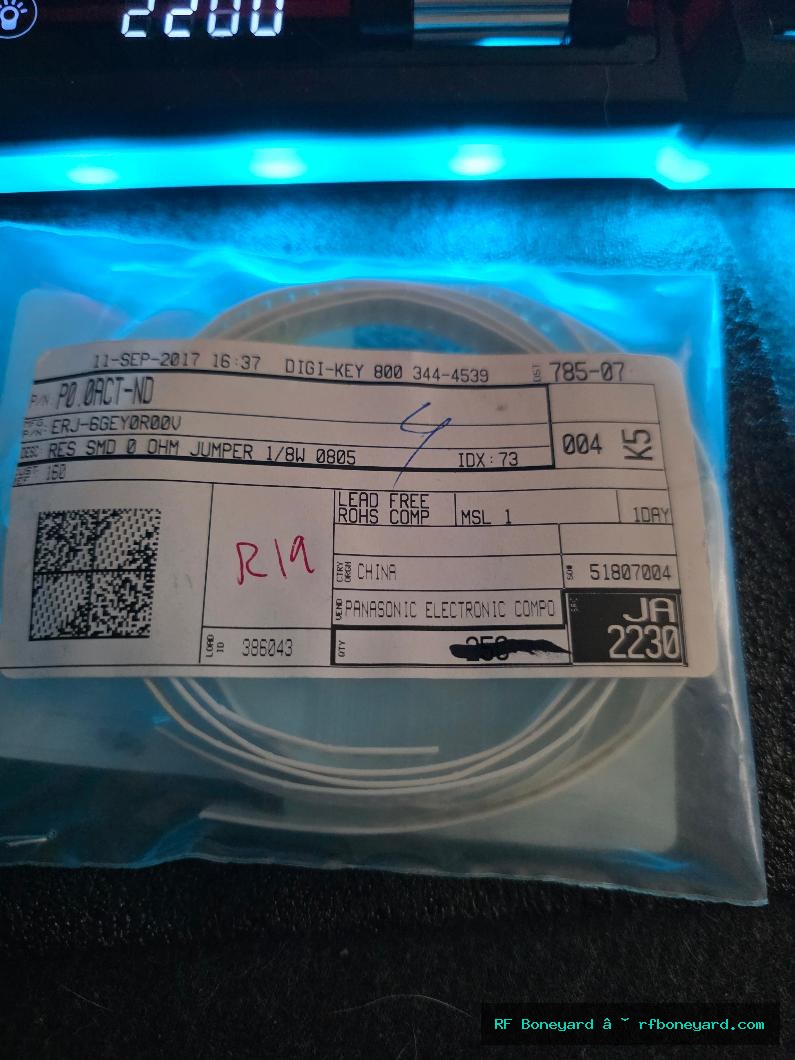 Panasonic ERJ-6GEY0R00V 0 Ohm 1/8W 0805 SMD Jumper Resistors 270 Pieces photo