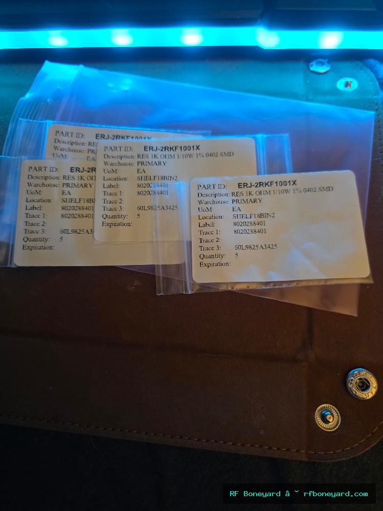 Panasonic ERJ-2RKF1001X 1K ohm 1% 1/10W 0402 SMD Thick Film Resistors 20pcs photo