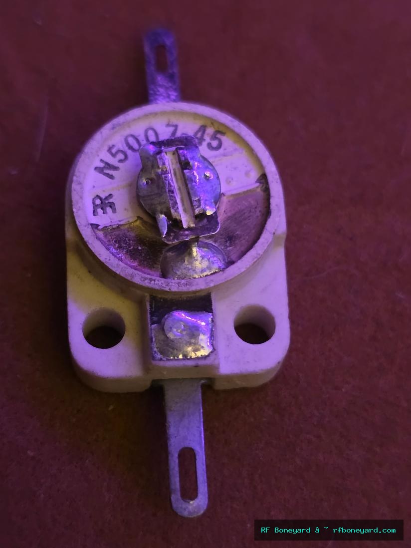 Erie N500 7-45 pF Vintage Ceramic Trimmer Capacitor 2 PCS Pair photo