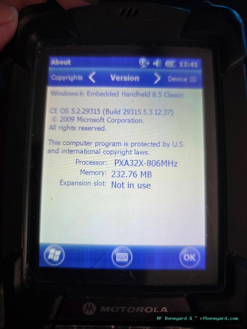 Motorola MC9190-G Rugged Barcode Scanner Mobile Computer Windows Embedded 6.5 With 2 Batteries photo