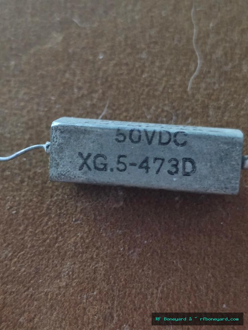Electron XG.5-473D 0.047uF 50VDC 5% Vintage Capacitor photo