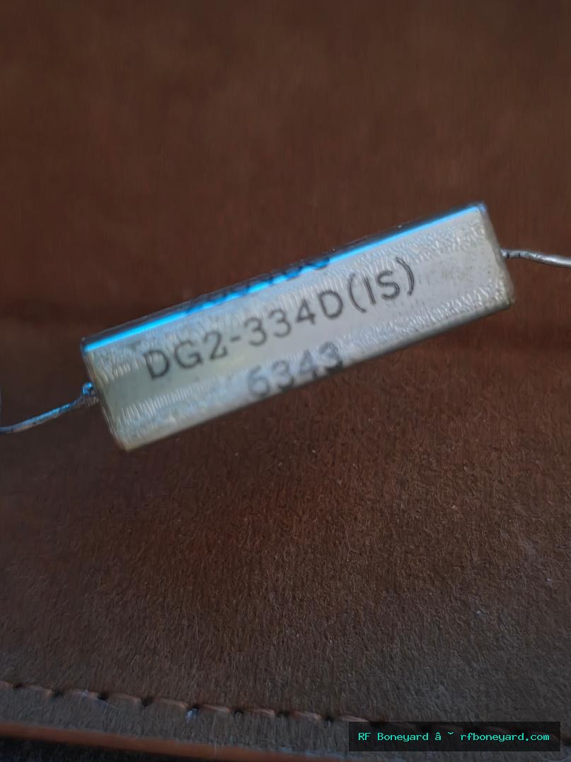Electron DC2-334D 0.33uF 200VDC 5% Vintage Capacitor photo