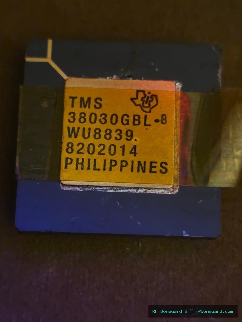 Texas Instruments TMS38030GBL-8 Decapped Token Ring Controller Gold Lead Ceramic IC Collectible photo