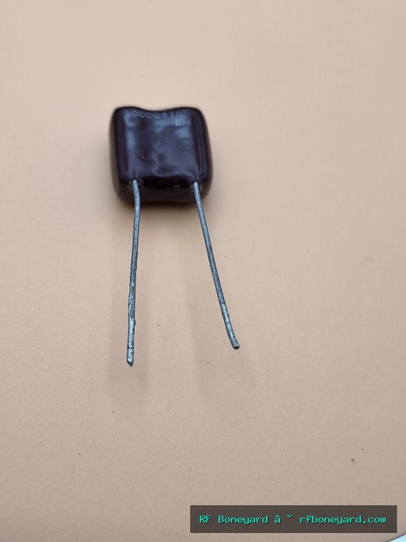 Vintage 30000pF 0.03uF 10% Brown Dipped Radial Capacitor Tested 1 PC photo