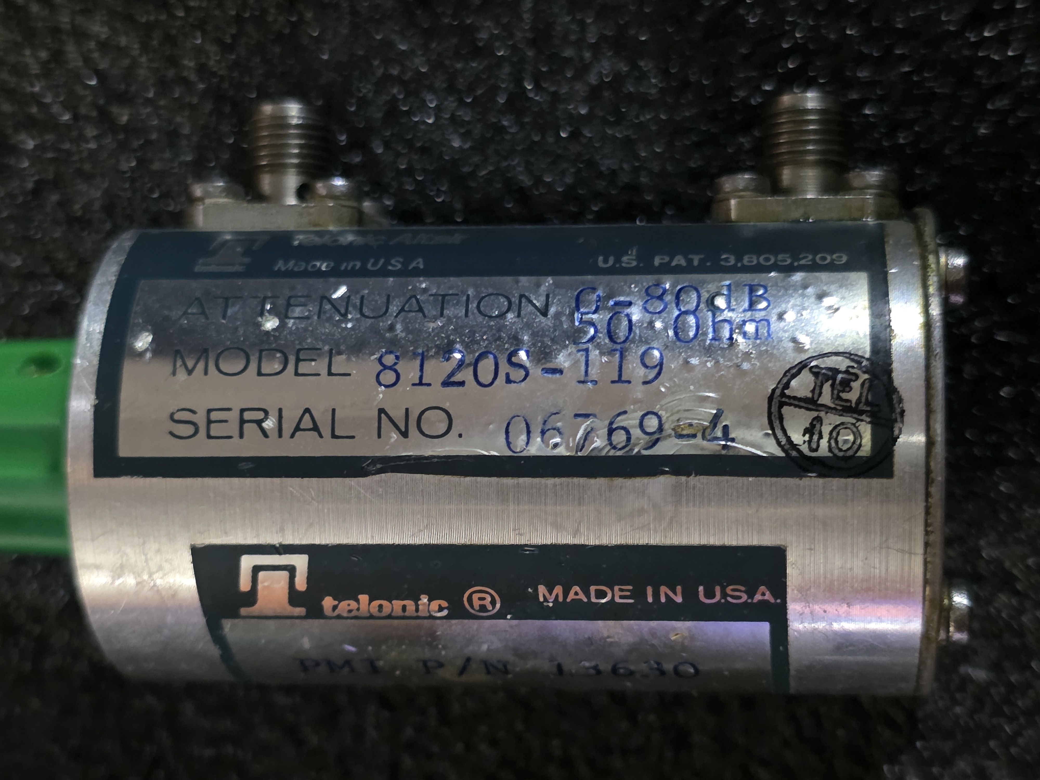 Telonic Altair model 8120S-119 50 ohms 0-80 db
