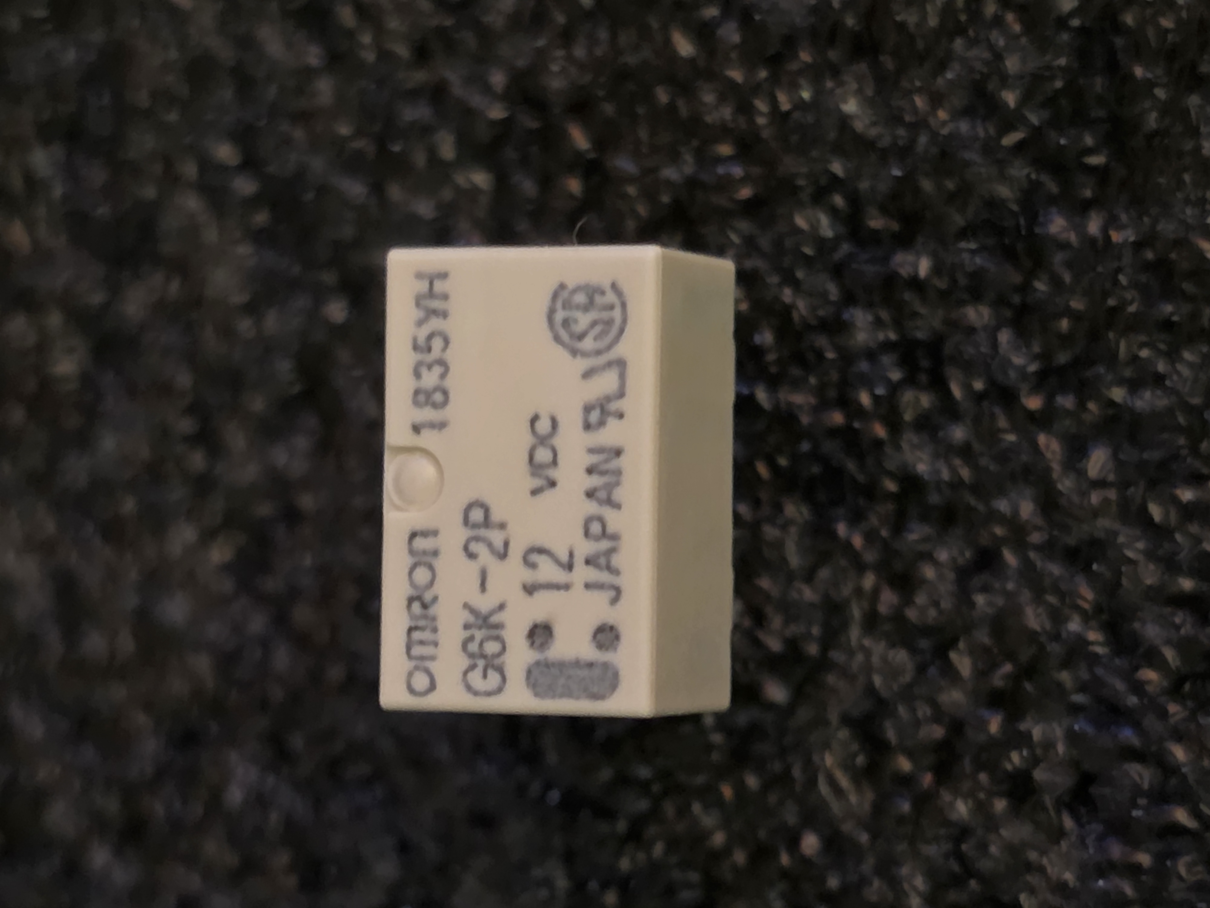 Omron G6K-2P DC12 12VDC DPDT Signal Relay – 1A Through-Hole Telecom / Radio Repair Relay