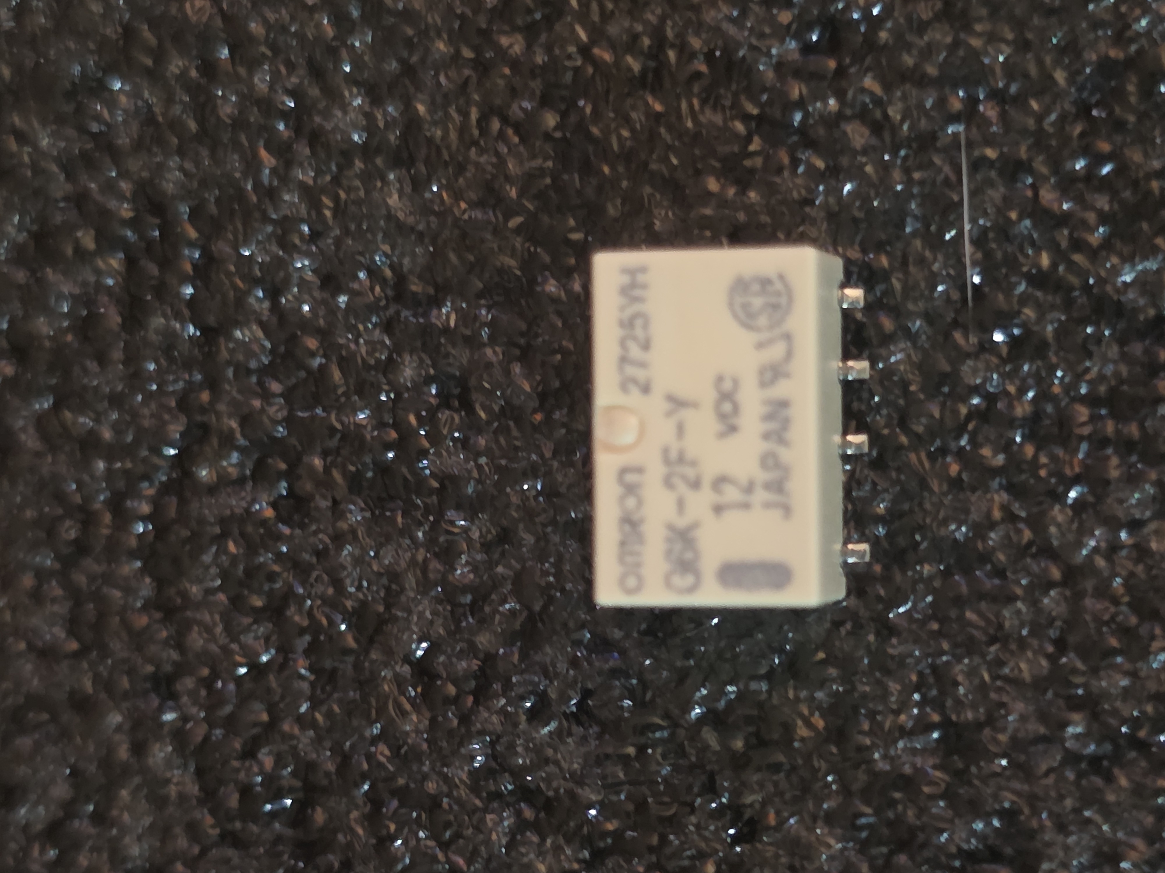 Omron G6K-2F-Y DC12 12VDC DPDT Signal Relay – 1A Surface-Mount Telecom / Radio Repair Relay