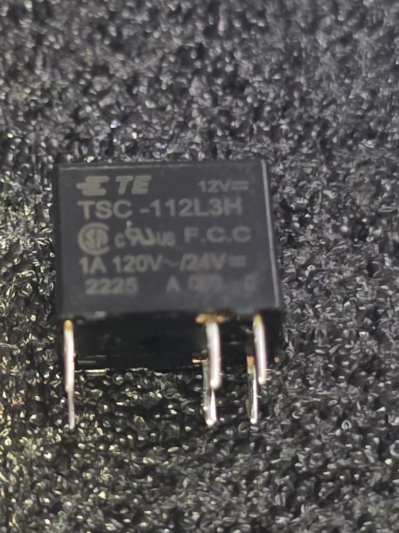 TE / Tyco TSC-112L3H 12VDC PCB Relay – 1A 120VAC / 2A 24VDC – Vintage Radio & Electronics Repair Part