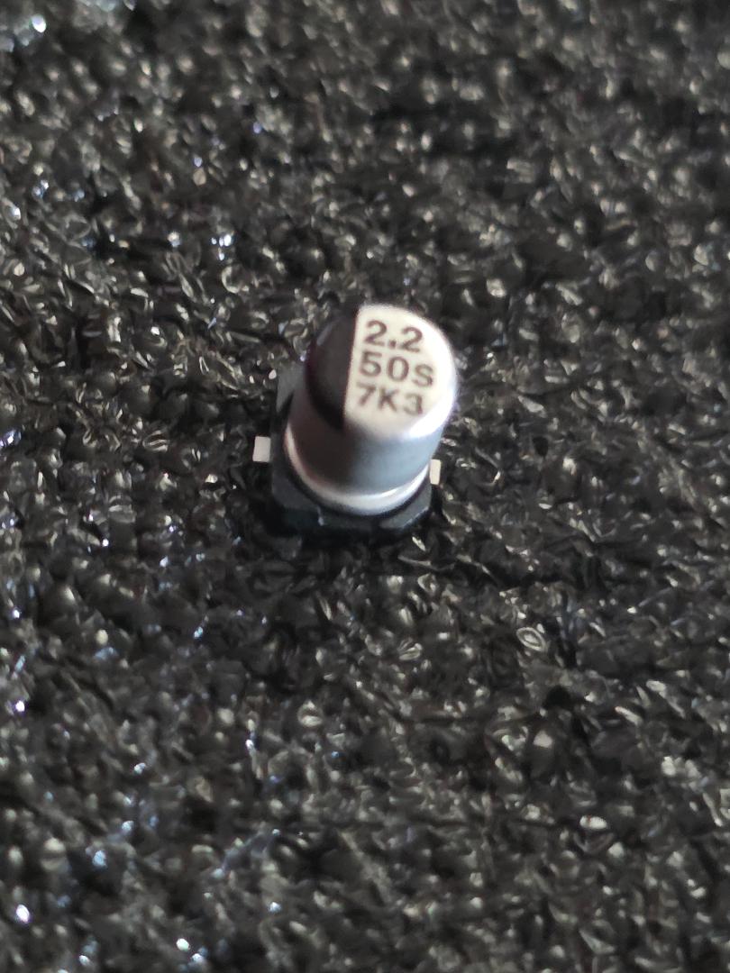 Panasonic ECE-V1HA2R2SR 2.2µF 50V Surface Mount Electrolytic Capacitor - 5 Pack
