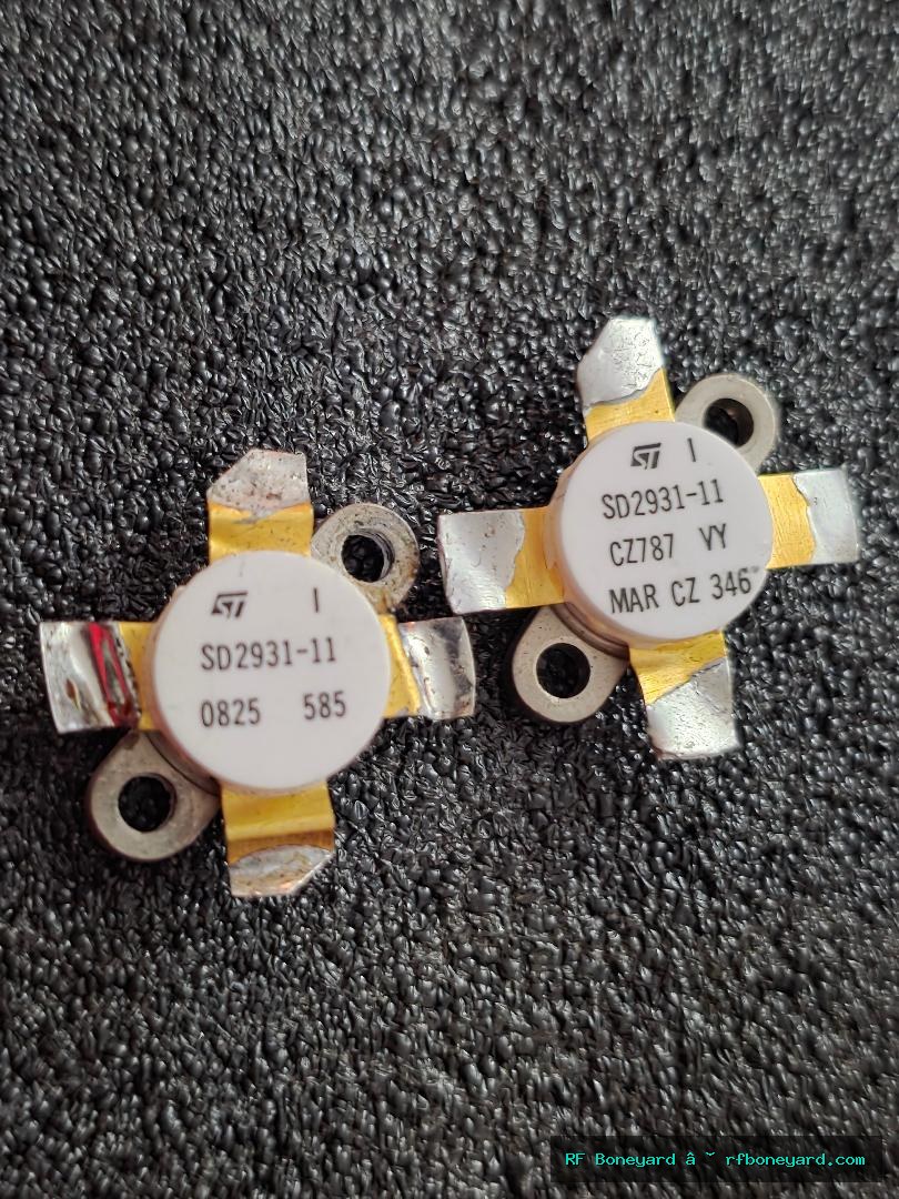 SD2931-11 RF Power MOSFET Pair -150W 50V HF/VHF/UHF N-Channel Transistor  Tested Set #1