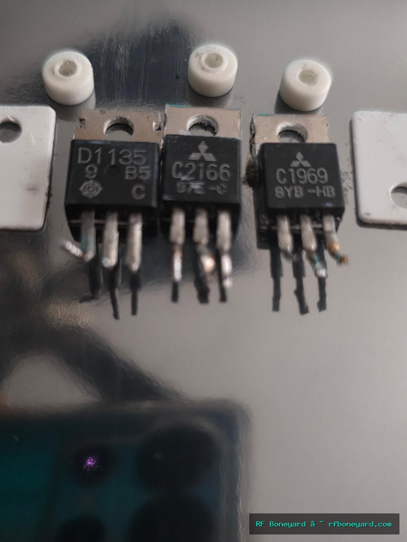 Cobra 2000 GTL RF Final / Driver Transistor Set — 2SD1135, 2SC2166 & 2SC1969 — Working Donor Pull, Made in Taiwan