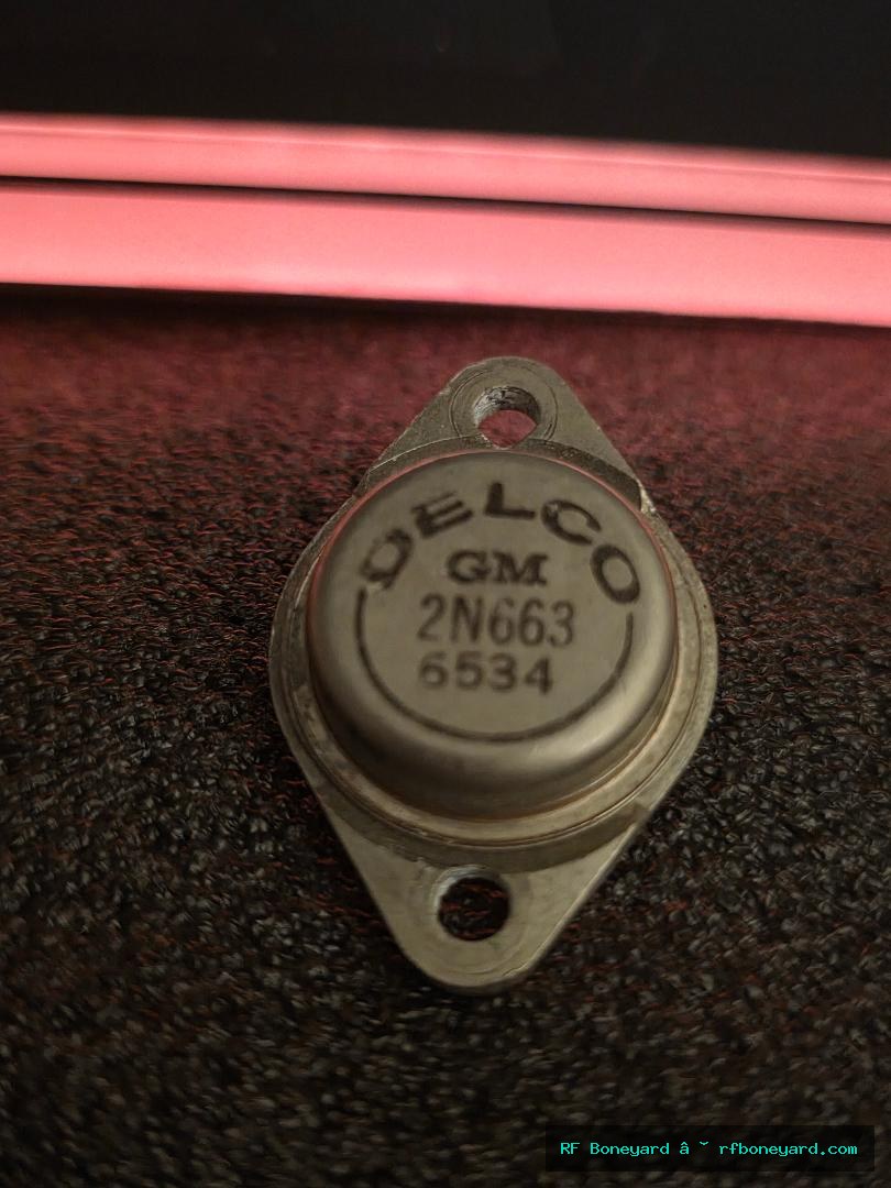 Delco 2N663 Vintage TO-3 Germanium Power Transistor