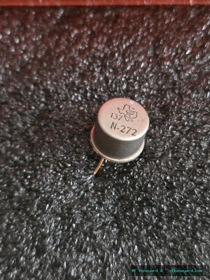 Vintage Texas Instruments N-272 NPN Germanium Transistor TO-39 Metal Can Bench Tested