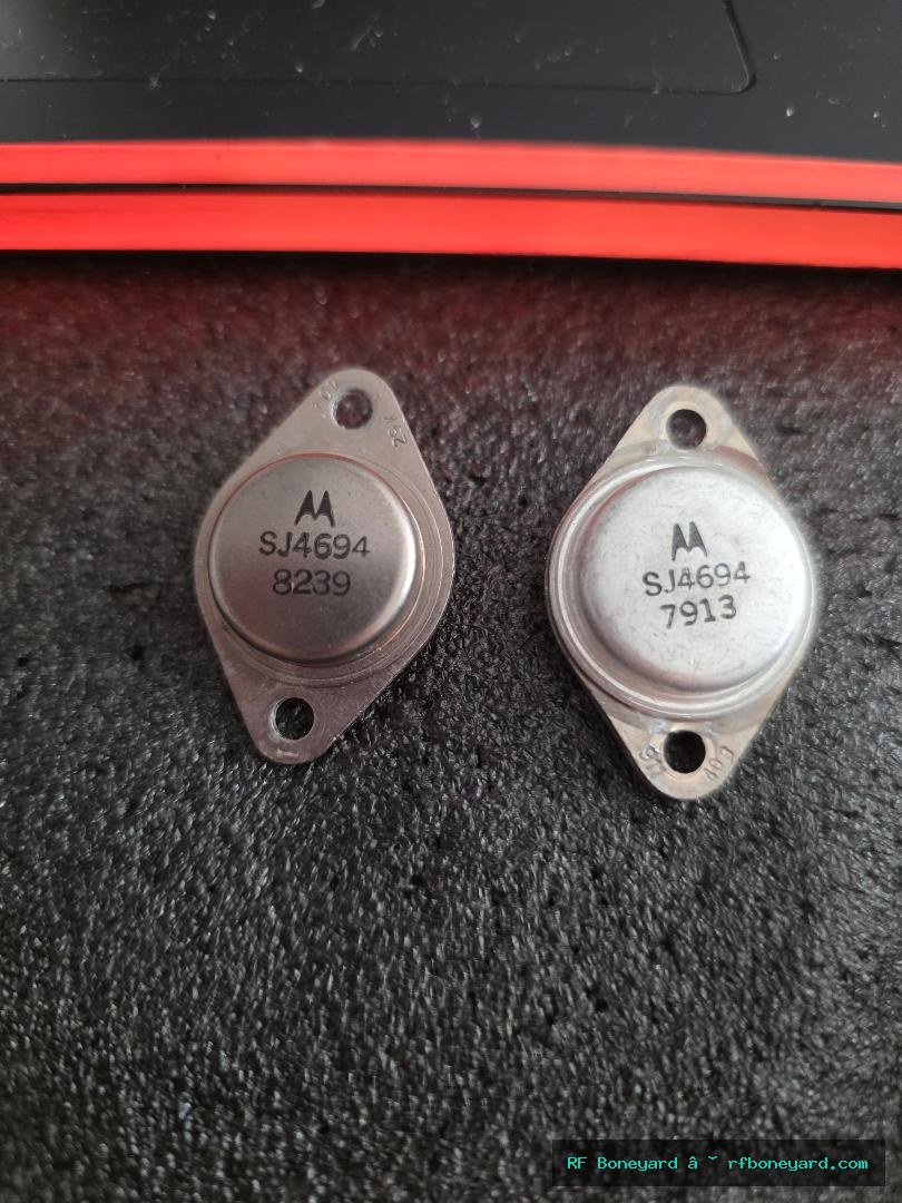 Motorola SJ4694 PNP Silicon Power Transistor TO-3 Metal Can Tested Pair
