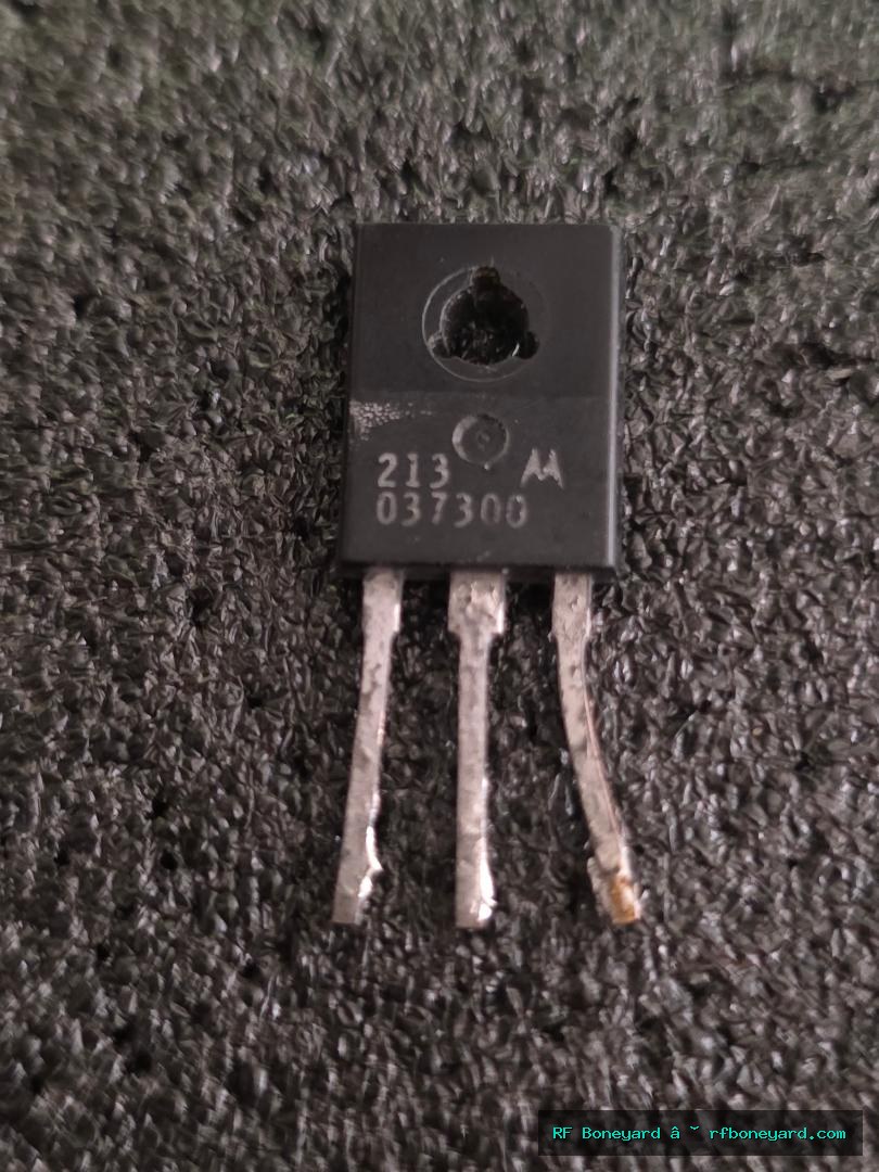 Motorola 213 PNP Silicon BJT Power Transistor TO-220 Tested Vintage Pull
