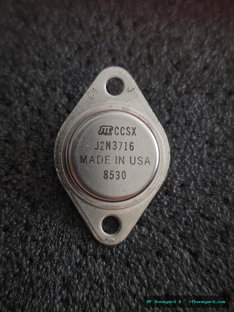 Microsemi CCS J2N3716 NPN Silicon Power Transistor TO-3 Metal Can Bench Tested Made in USA