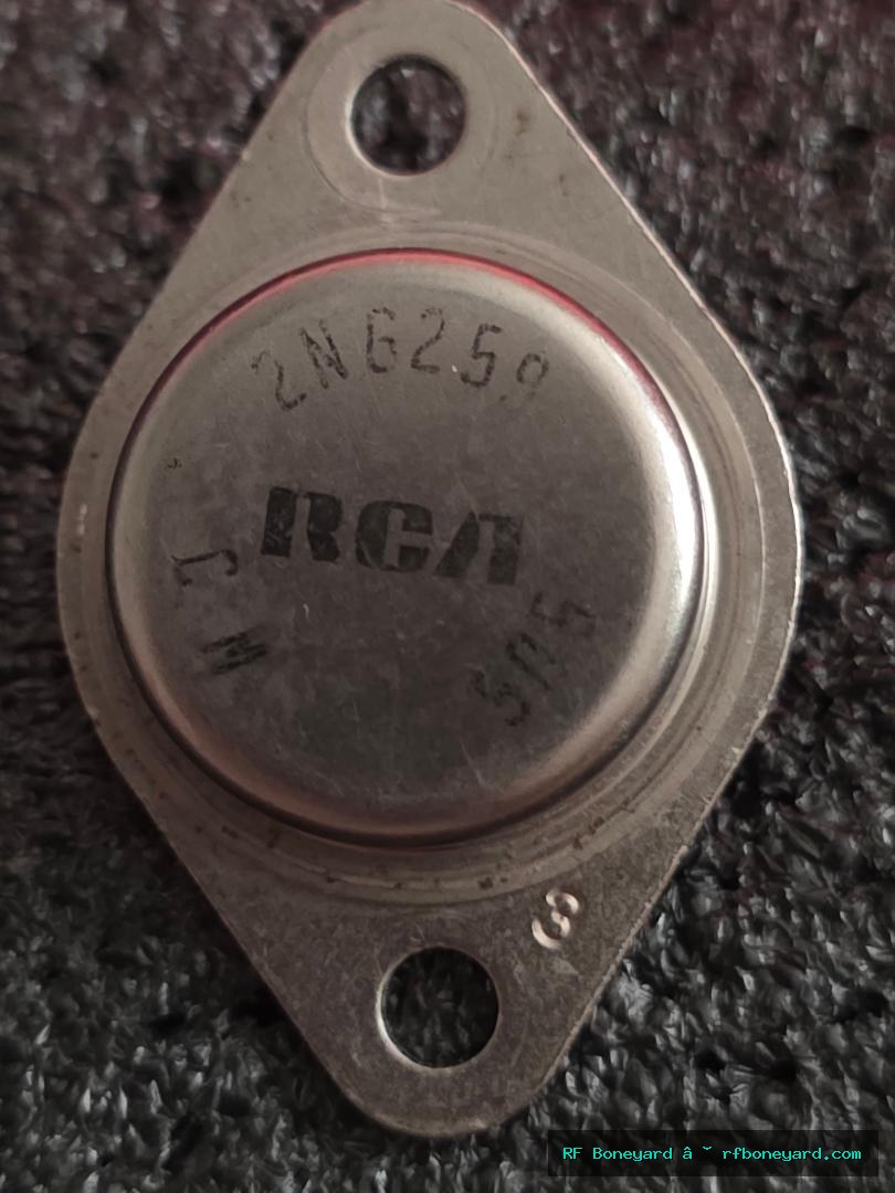 RCA 2N6259 Silicon Power Transistor