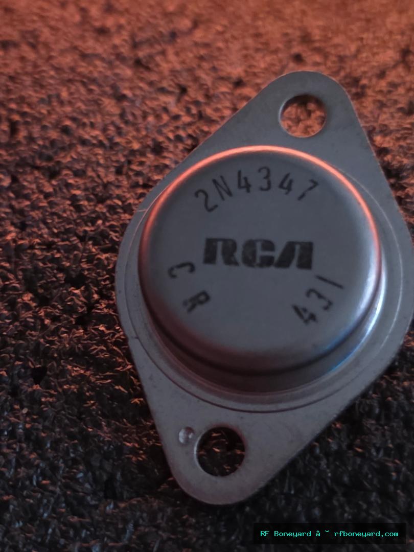 RCA 2N4347 Vintage TO-3 NPN Silicon Power Transistor