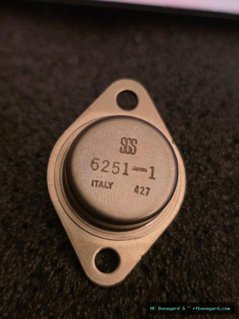 SGS 6251-1 Vintage TO-3 NPN Silicon Power Transistor