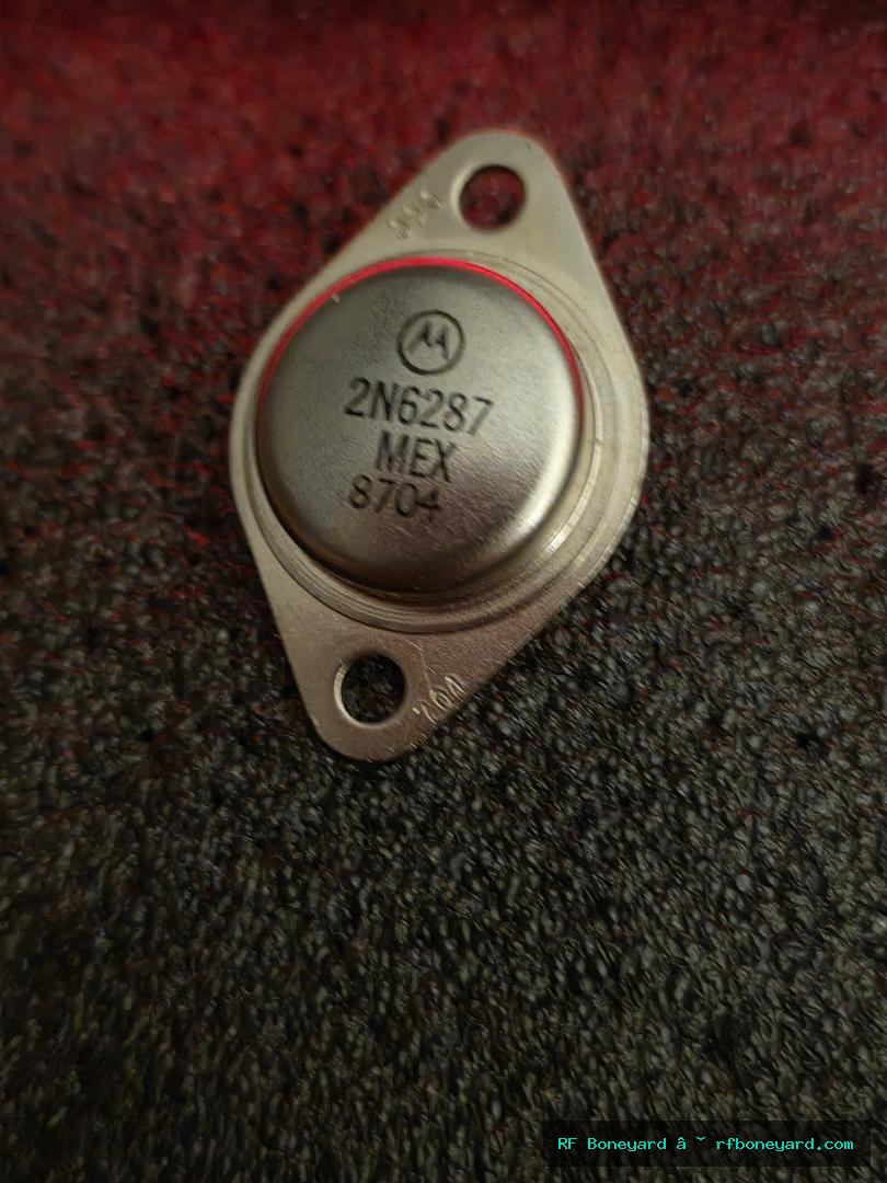 Motorola 2N6287 Vintage TO-3 PNP Silicon Power Transistor With Protection Diode