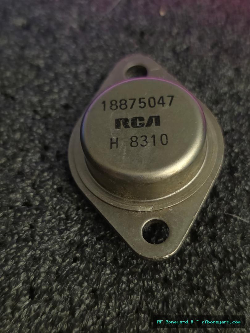 RCA 18875047 Vintage TO-3 PNP Silicon Power Transistor