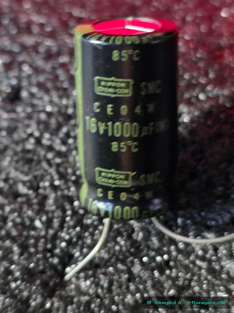 Nippon Chemi-Con SMH 1000µF 16V 85°C Radial Electrolytic Capacitor 10-Pack