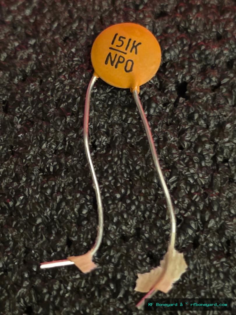 10 Pack 150pF 50V NP0 Ceramic Disc Capacitors — 151K Stable RF Radio Repair Caps