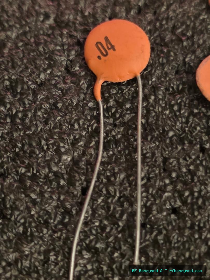 10 Pack .04µF 50V Ceramic Disc Capacitors — 40nF Radio Repair Capacitor Pack