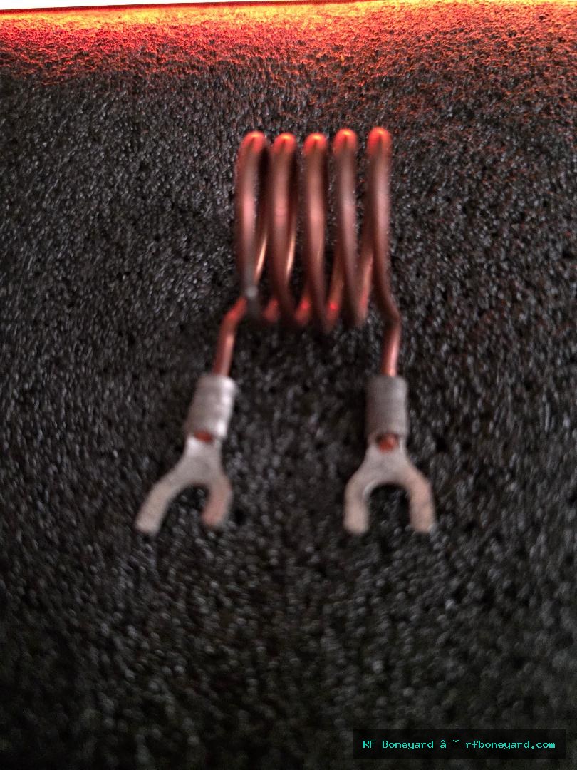 2.8uH Air-Core RF Inductor Coil with Fork Terminal Leads