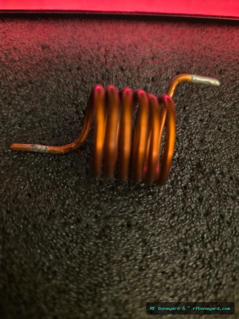 3.0uH Air-Core RF Inductor Coil – 0.11 Ohm DCR – Salvage / Repair Coil
