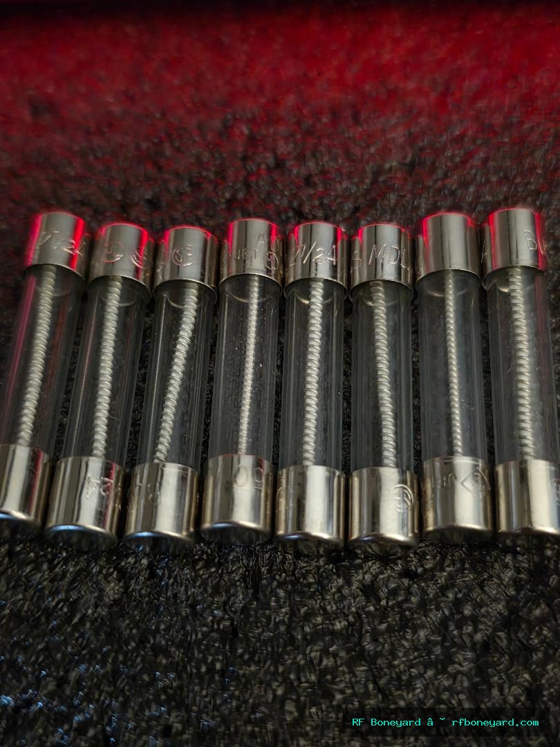 8-Pack Buss 2-1/2A 250V 3AG Glass Cartridge Fuses