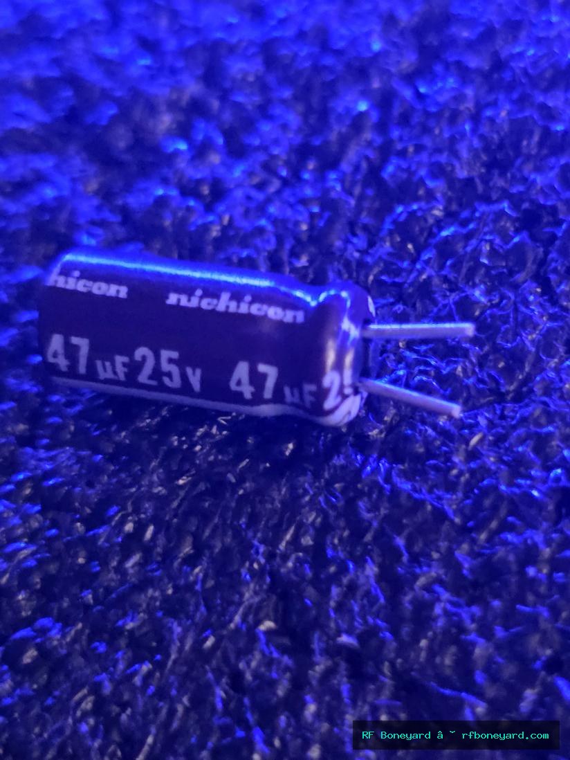 Nichicon 47µF 25V Radial Electrolytic Capacitors - 5 Pack