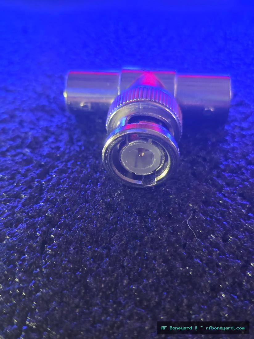 BNC Male to Dual BNC Female Tee Adapter RF Coax Connector