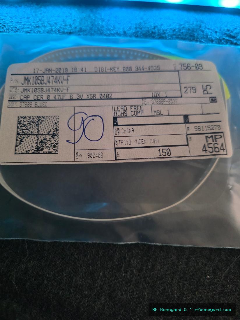 Taiyo Yuden JMK105BJ474KV-F 0.47uF 6.3V X5R 0402 SMD Ceramic Capacitors – Qty 90