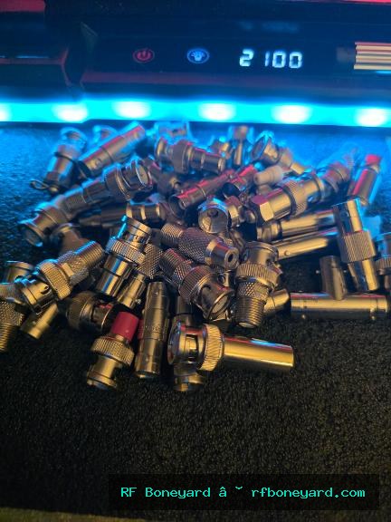 41-Piece Mixed RF Connector & Bulkhead Adapter Grab Bag – Assorted Coaxial Lot