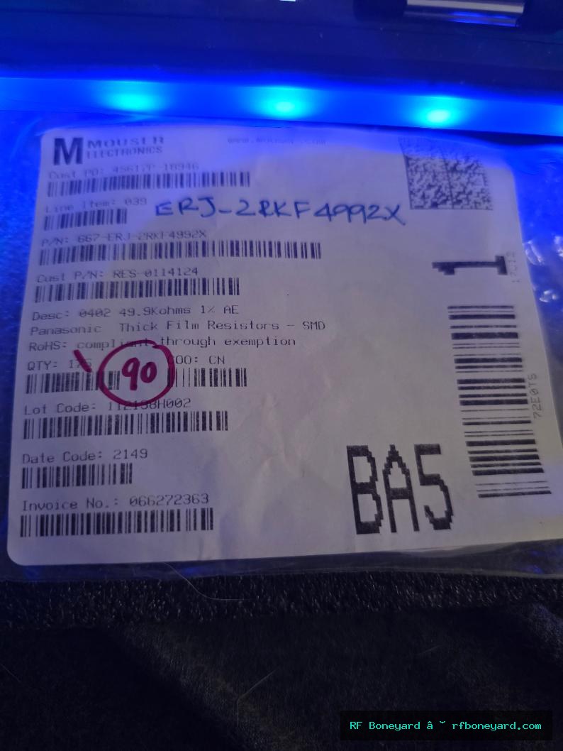 Panasonic ERJ-2RKF4992X 49.9k 1% 0402 SMD Thick Film Resistors – 90 Pieces