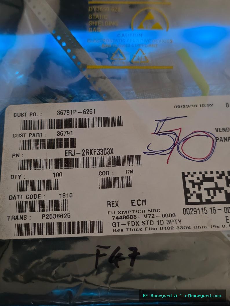 Panasonic ERJ-2RKF3303X 330k? 1% 0402 SMD Thick Film Resistors - 50 Pieces