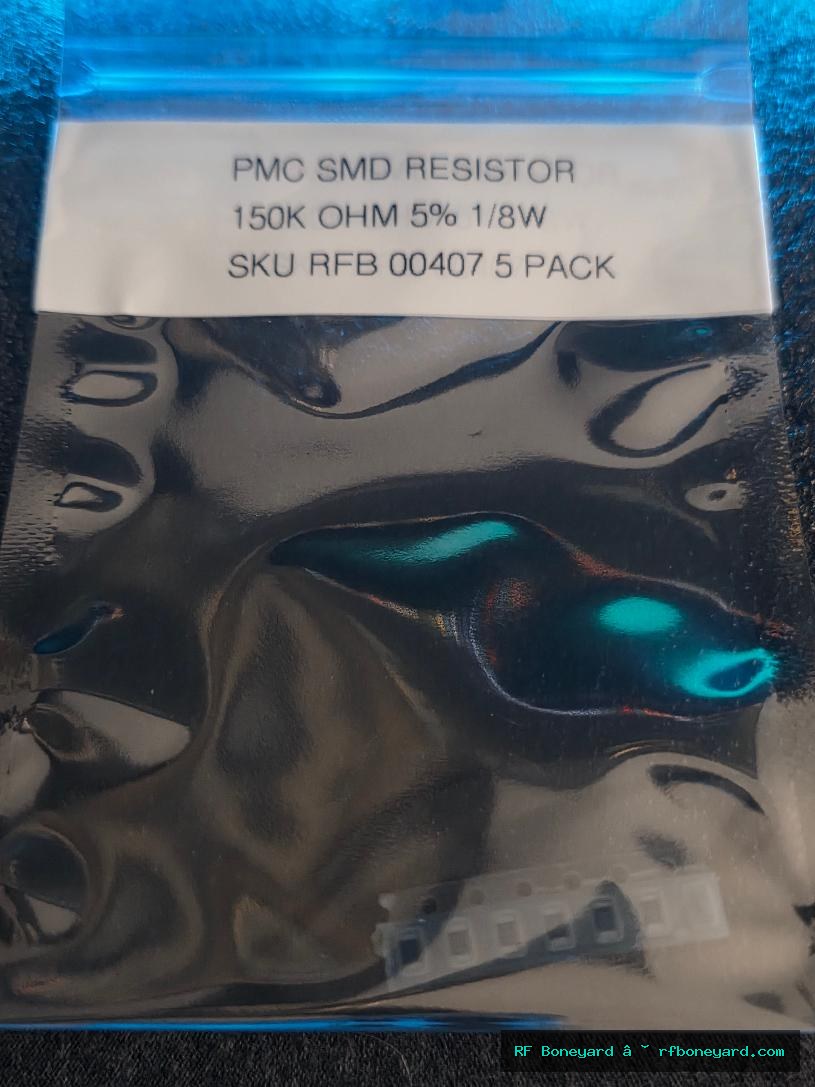 PMC 1001541J150K8 150K Ohm 5% 1/8W 0805 SMD Resistor – 5 Pack