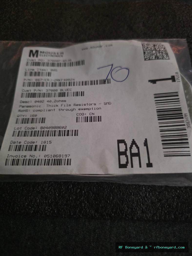 Panasonic ERJ-2RKF40R2X 40.2 Ohm 1% 0402 SMD Resistors – 70 Pieces