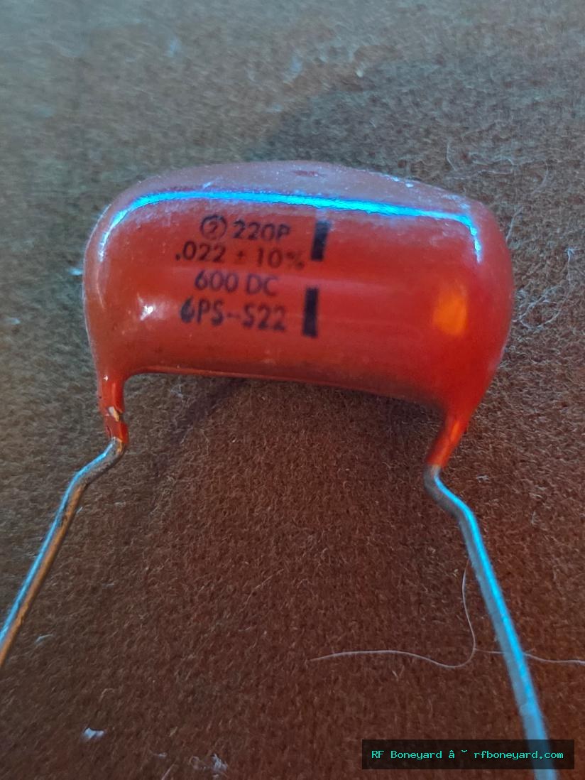 Sprague 4PS-S22 0.022uF 600V 10% Vintage Orange Drop Capacitor