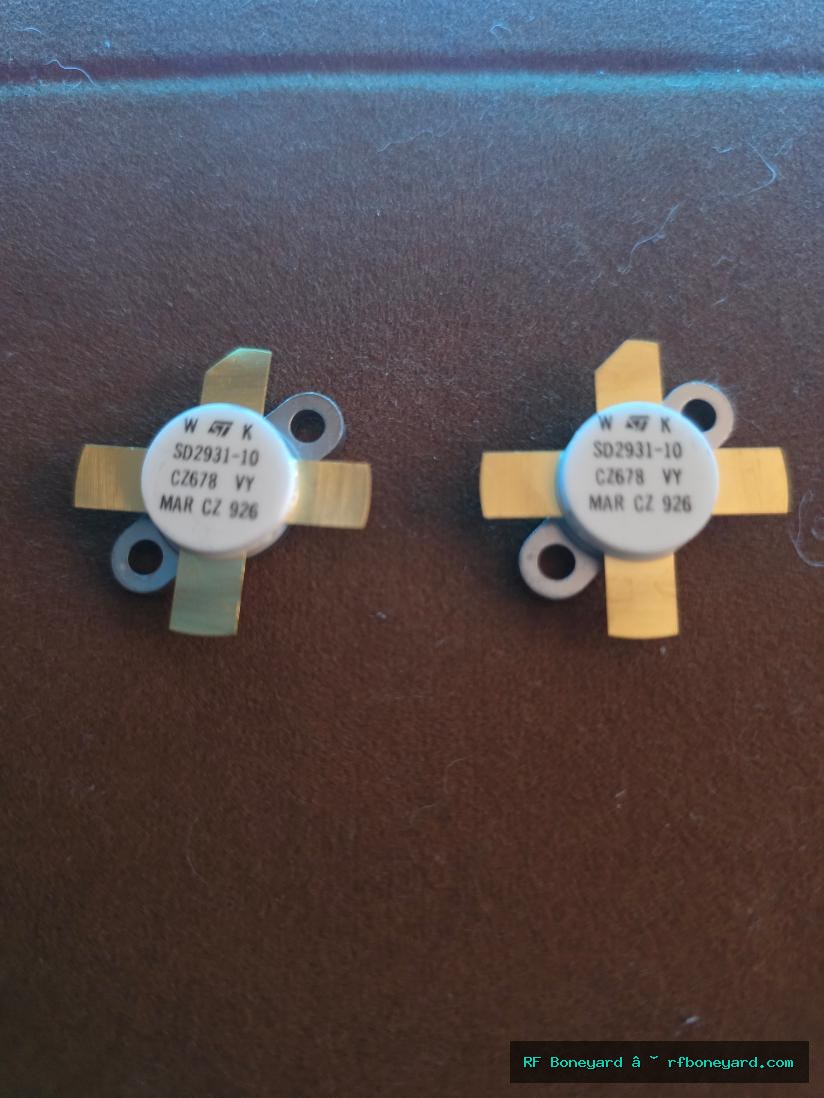 STMicroelectronics SD2931-10 RF Power MOSFET Pair New Mouser Stock Bench Tested