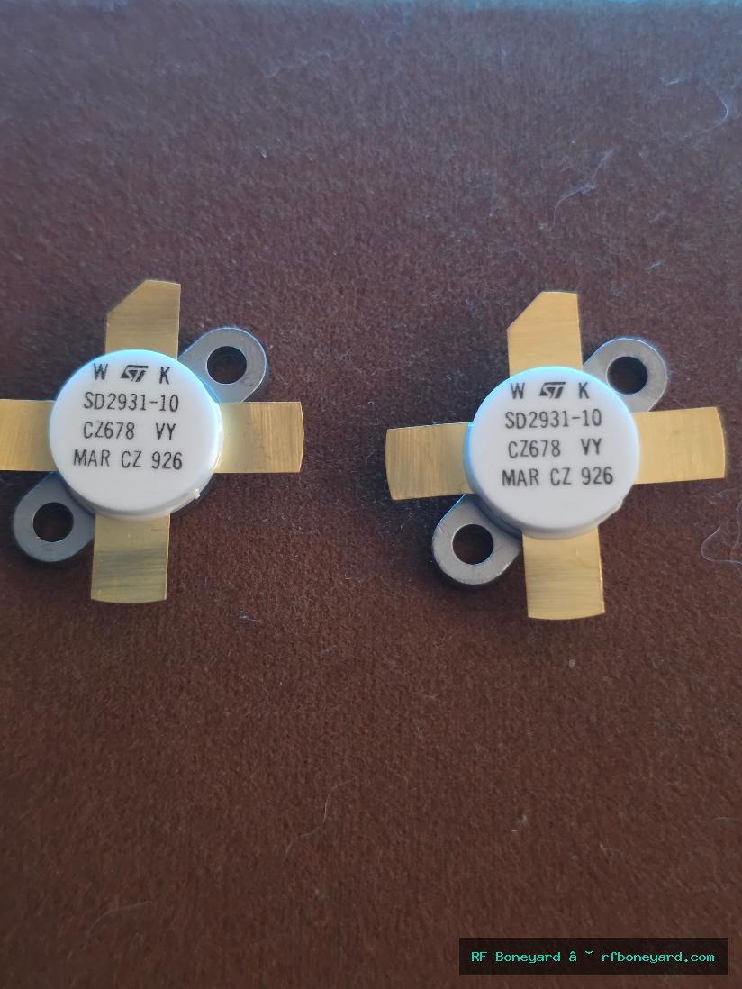 STMicroelectronics SD2931-10 RF Power MOSFET Pair New Mouser Stock Bench Tested